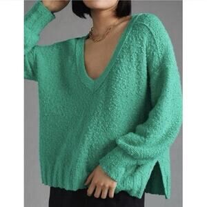 Anthropologie Pilcro Textured V Neck Sweater NWT